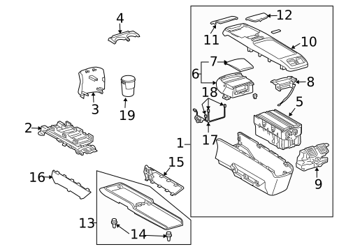 Console for 2008 Lexus RX400h #0