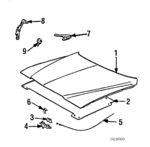 14003725 - Body: Hood for Chevrolet: El Camino | GMC: Caballero Image