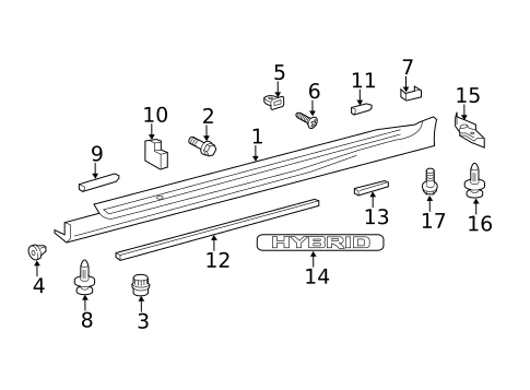 Exterior Trim - Pillars for 2013 Lexus GS450h #0