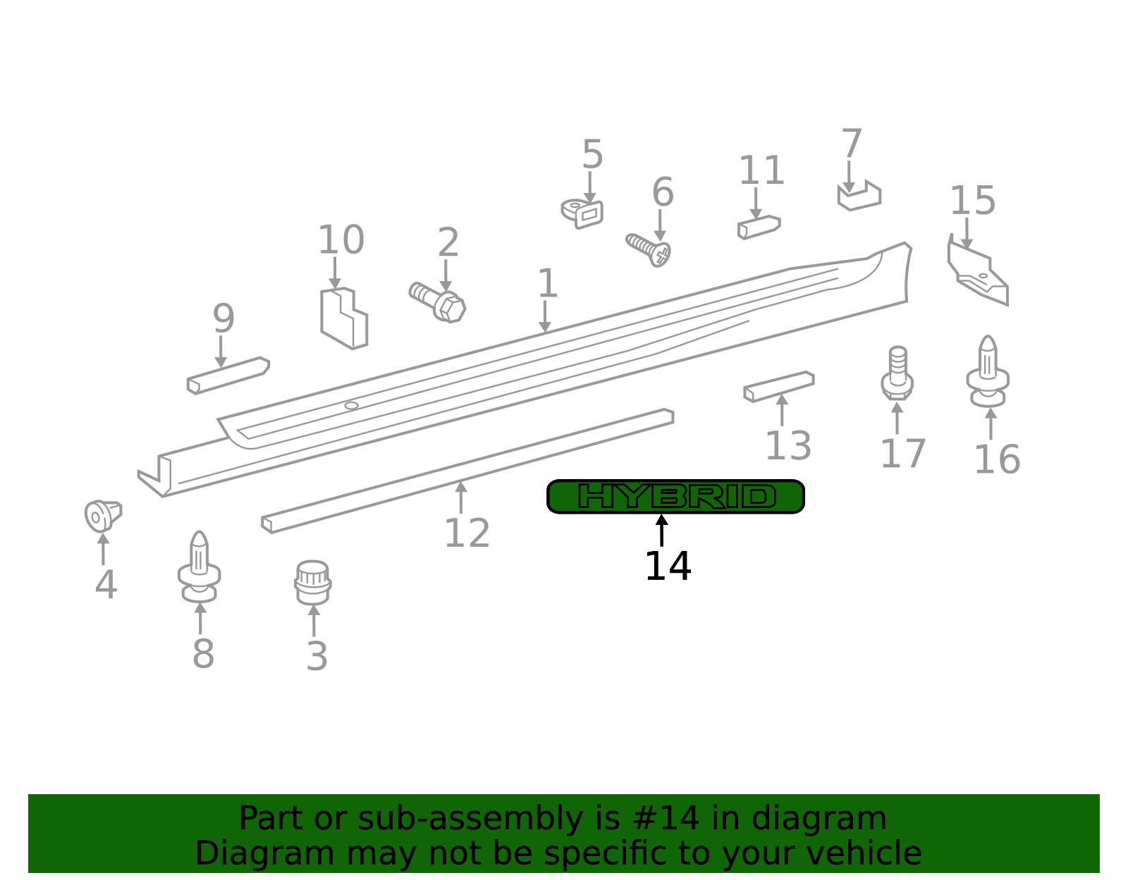 75473-30030 - High-Quality Rocker Panel Molding Trim Insert for 2013 ...