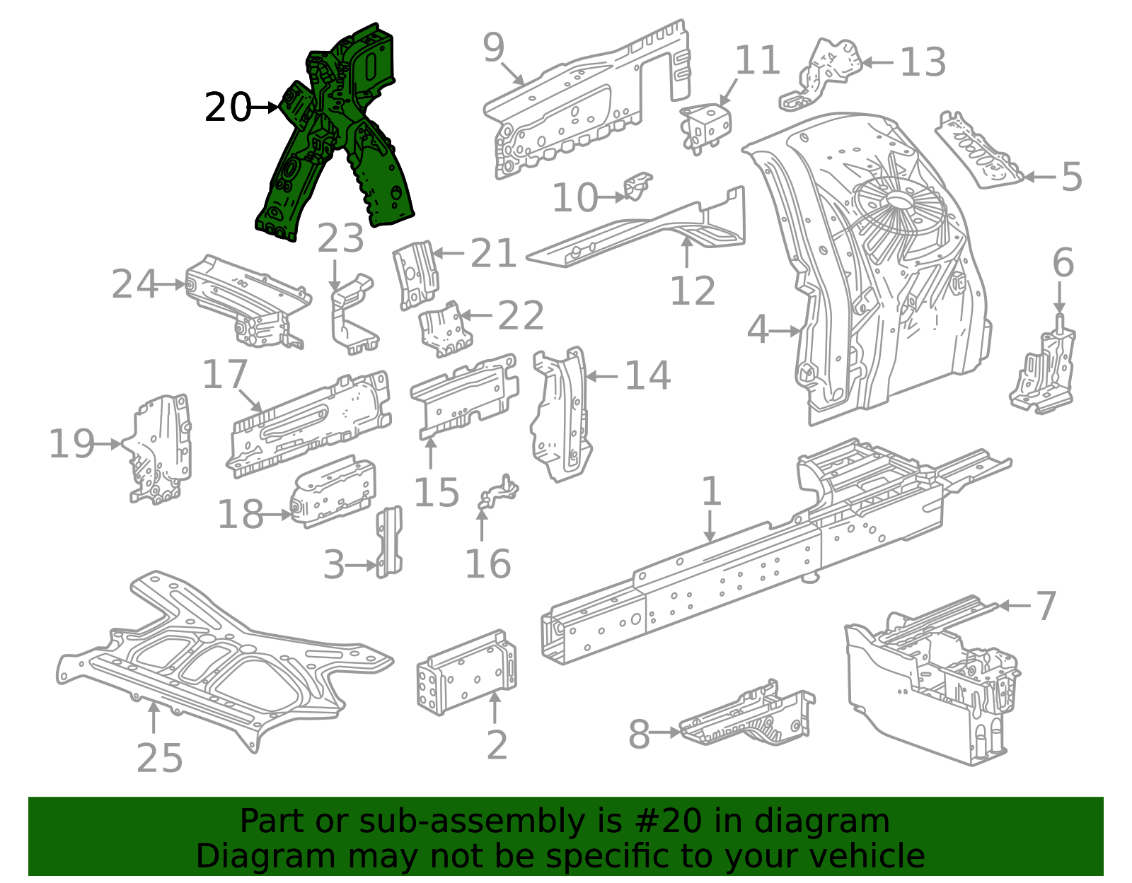 2024-2026 GMC Sierra EV Extension Assembly 85009766 | OEM Parts Online