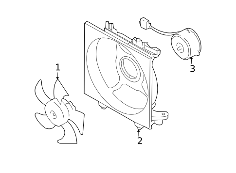 Cooling Fan for 2006 Subaru Legacy #0