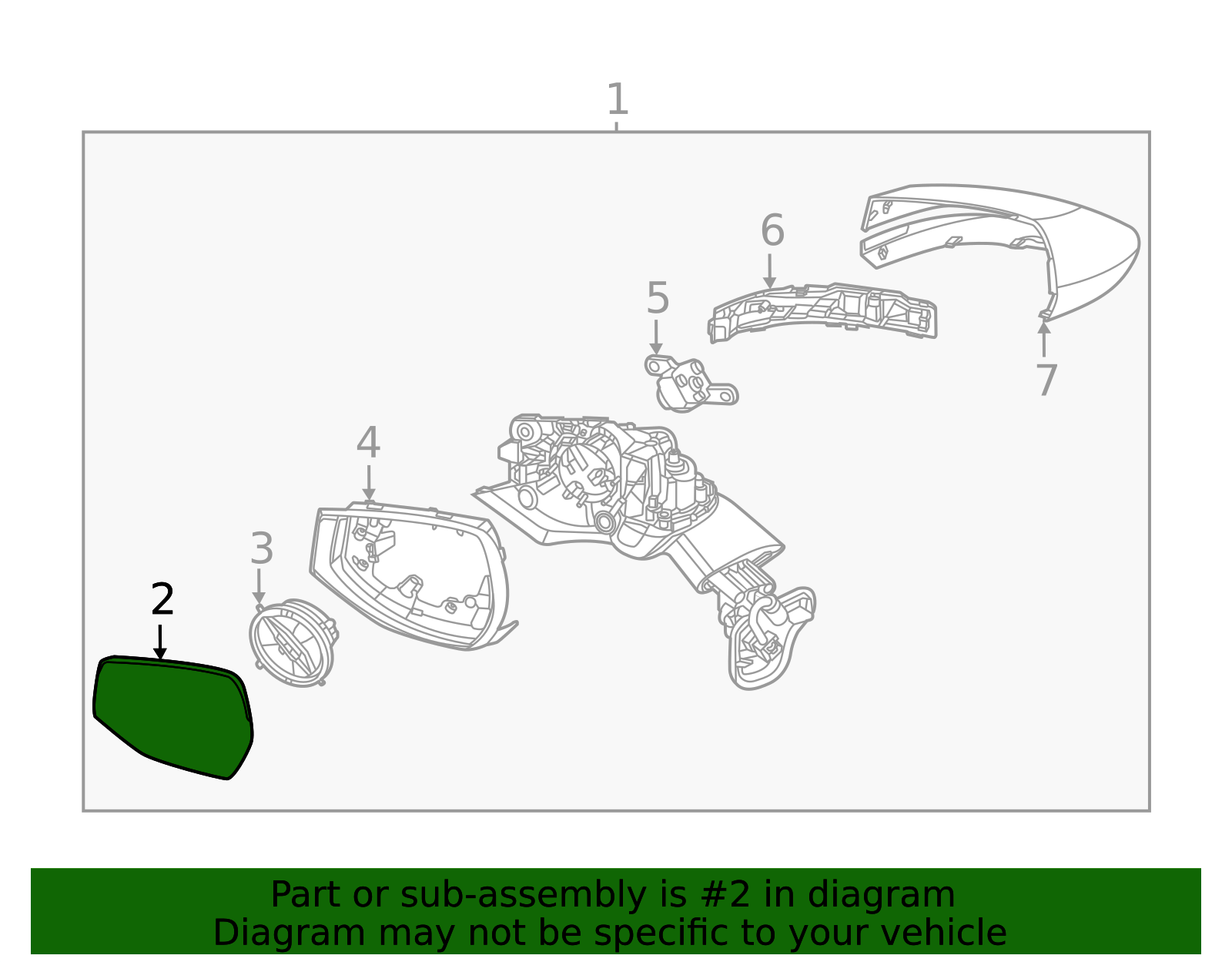 2023-2026 Kia Sportage Mirror Glass 87611-P1060 | OEM Parts Online