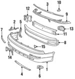 1992-1994 Toyota Camry - Absorber
