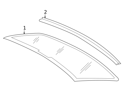 Glass & Hardware - Back for 2015 Volkswagen CC #0