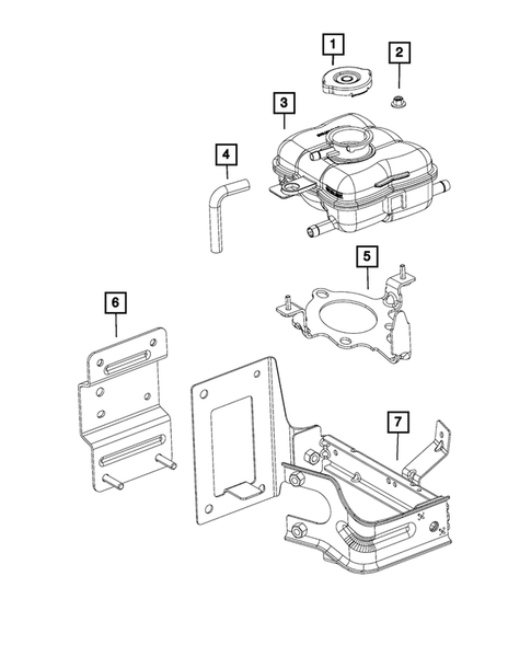 Engine Coolant Reservoir (Bottle) for 2018 Dodge Challenger #0