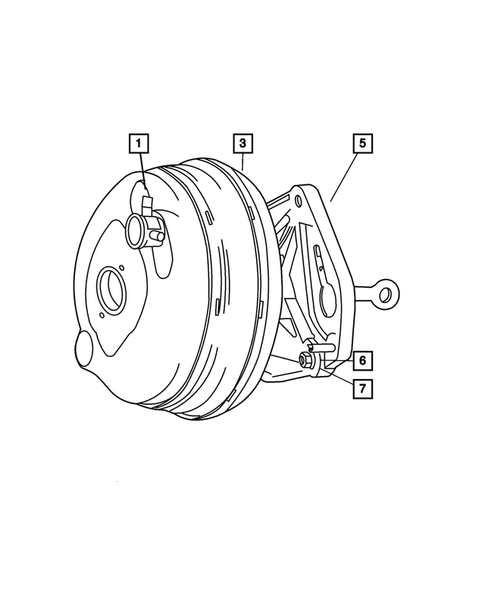 Power Brake Booster for 2004 Jeep Liberty #0