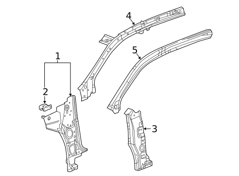 Hinge Pillar for 2016 Buick Envision #0