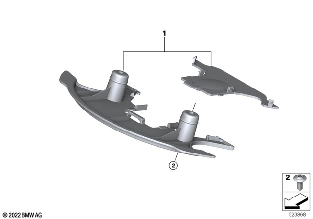 46637924411 - Frame and Mounting Parts: Fork Bridge Cover -  for BMW-Motorrad Image