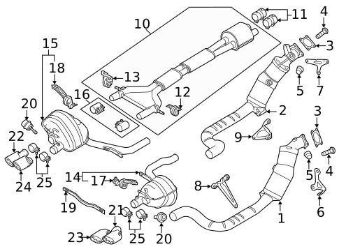 Exhaust Components for 2015 Porsche Panamera #1