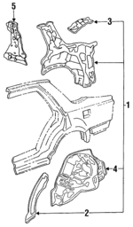64300SL5A00ZZ - Body: Inner Panel Assembly for Acura: Vigor Image