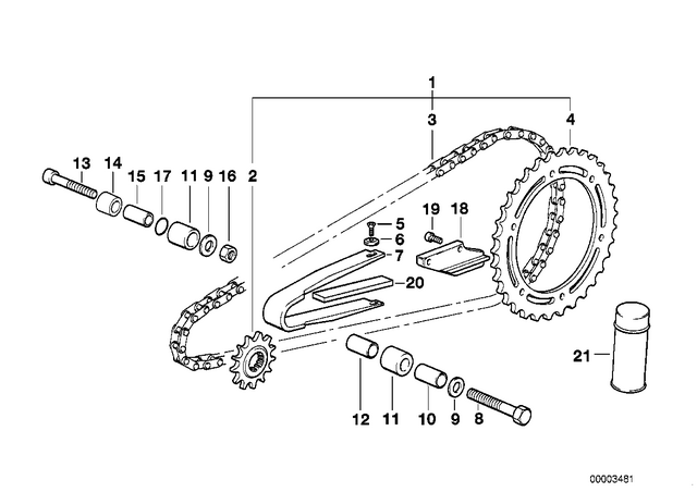 7119902248 - : Csk.Lenshead Screw - St4.8X13 Swh-Zn for BMW-Motorrad Image