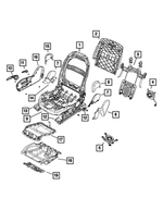 68260729AC - Interior Trim: Front Seat Back Frame for Mopar Image image