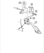 4612223AB - : Accelerator Pedal And Bracket for Chrysler: Town &amp; Country, Voyager | Dodge: Caravan, Grand Caravan Image