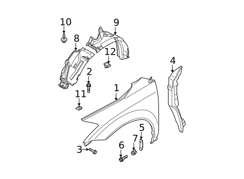 Fender & Components for 2007 Nissan Murano #0
