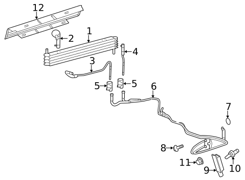 Trans Oil Cooler for 2010 Lincoln Navigator #0