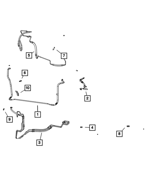 Power Steering Hoses for 2009 Dodge Grand Caravan #0