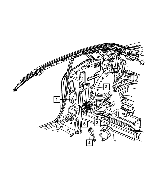 6509931AA - Restraints: Shoulder Pan Head Screw for Mopar Image