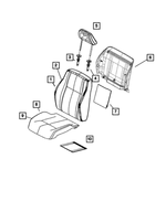 1GY51DK2AA - : Front Seat Cushion Cover for Dodge: Caliber Image