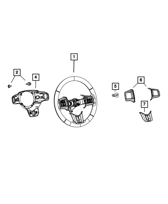 5SD64DX9AA - Steering: Steering Wheel for Mopar Image