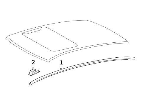 Exterior Trim - Roof for 2016 Lexus CT200h #1