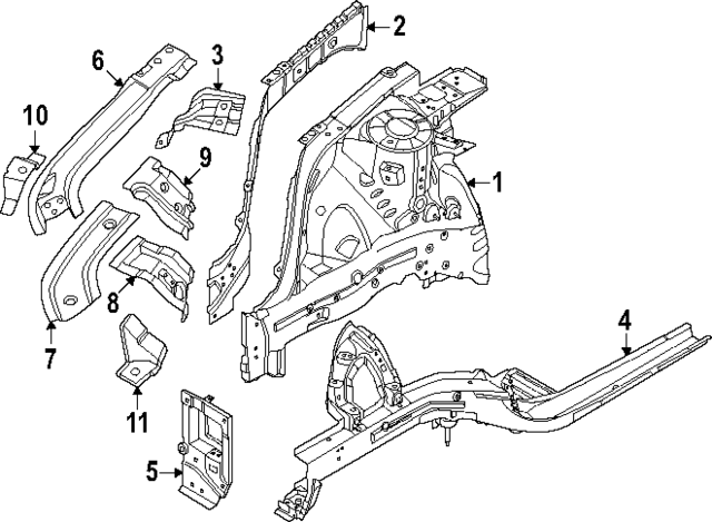 64181AA500 - : Headlamp Bracket for Hyundai Image