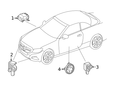 Air Bag Components for 2021 Mercedes-Benz C63 AMG #2