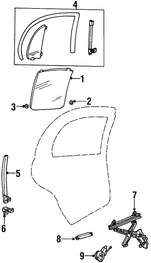 Rear Door for 1998 Lincoln Continental #0