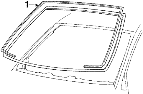 Reveal Moldings for 1994 Mercury Grand Marquis #1