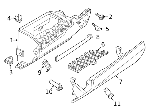 Glove Box for 2017 BMW X6 #0