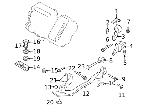 Trans Mounting for 2012 Ford Escape #0