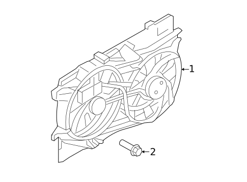 Cooling Fan for 2011 Ford Edge #0