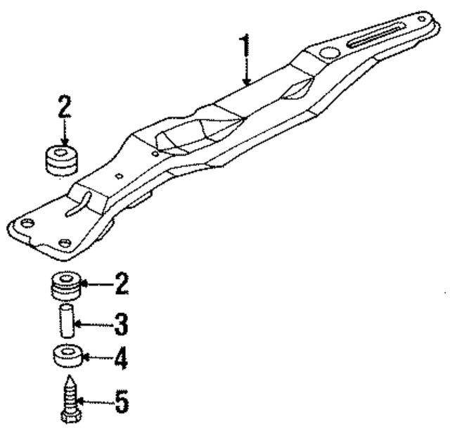 MB303650 - : Center Cross-Member Bushing for Mitsubishi Image