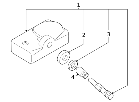 Tire Pressure Monitor Components for 2019 Mazda 6 #3