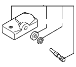 GDDL37140 - Electrical: Tire Pressure Monitoring System (TPMS) Sensor for Mazda: 2, 3, 5, 6, CX-3, CX-5, CX-9, MX-5 Miata Image