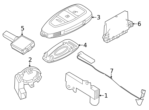 Keyless Entry Components for 2017 Ford Focus #1