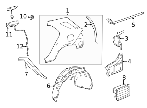 Fuel Door for 2025 Mercedes-Benz CLE 300 #0