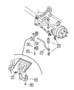4879267AA - Rear Suspension: Rear Sway Bar for Mopar Image
