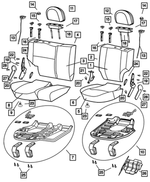 WN631DVAA - Interior Trim: Rear Seat Back Cover for Mopar Image