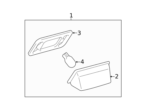 License Lamps for 2012 Toyota Avalon #0