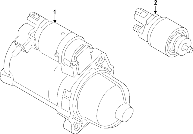 361202M301 - : Starter Solenoid for Kia: K4, K5, Seltos Image