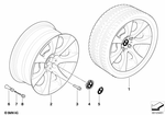 36116775793 - : Wheel, Alloy for BMW Image