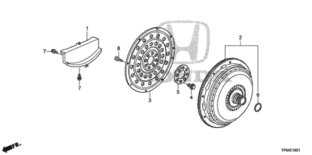 Torque Converter (L4) for 2012 Honda Crosstour #0