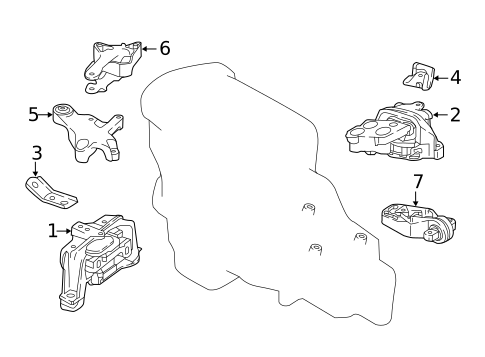 Engine & Trans Mounting for 2018 INFINITI QX30 #0