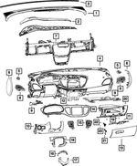 68139107AB - Interior Trim: Windshield Seal for Mopar Image