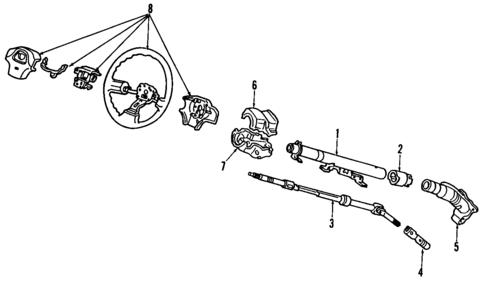 Steering Wheel for 1990 Acura Integra #0