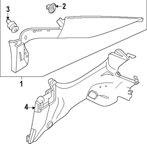 Interior Trim - Quarter Panels for 2023 Honda Accord #0