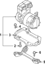 1EA816579B - : Mount Bracket for Audi: Q4 e-tron, Q4 e-tron Sportback Image