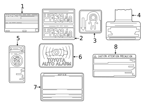 Labels for 2021 Toyota Tundra #0