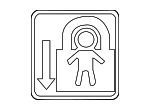 6933906040 - Body: Child Lock Label for Toyota: Avalon, Camry, Corolla, Highlander, RAV4, RAV4 Prime, Sequoia, Sienna, Tacoma, Tundra, Venza Image
